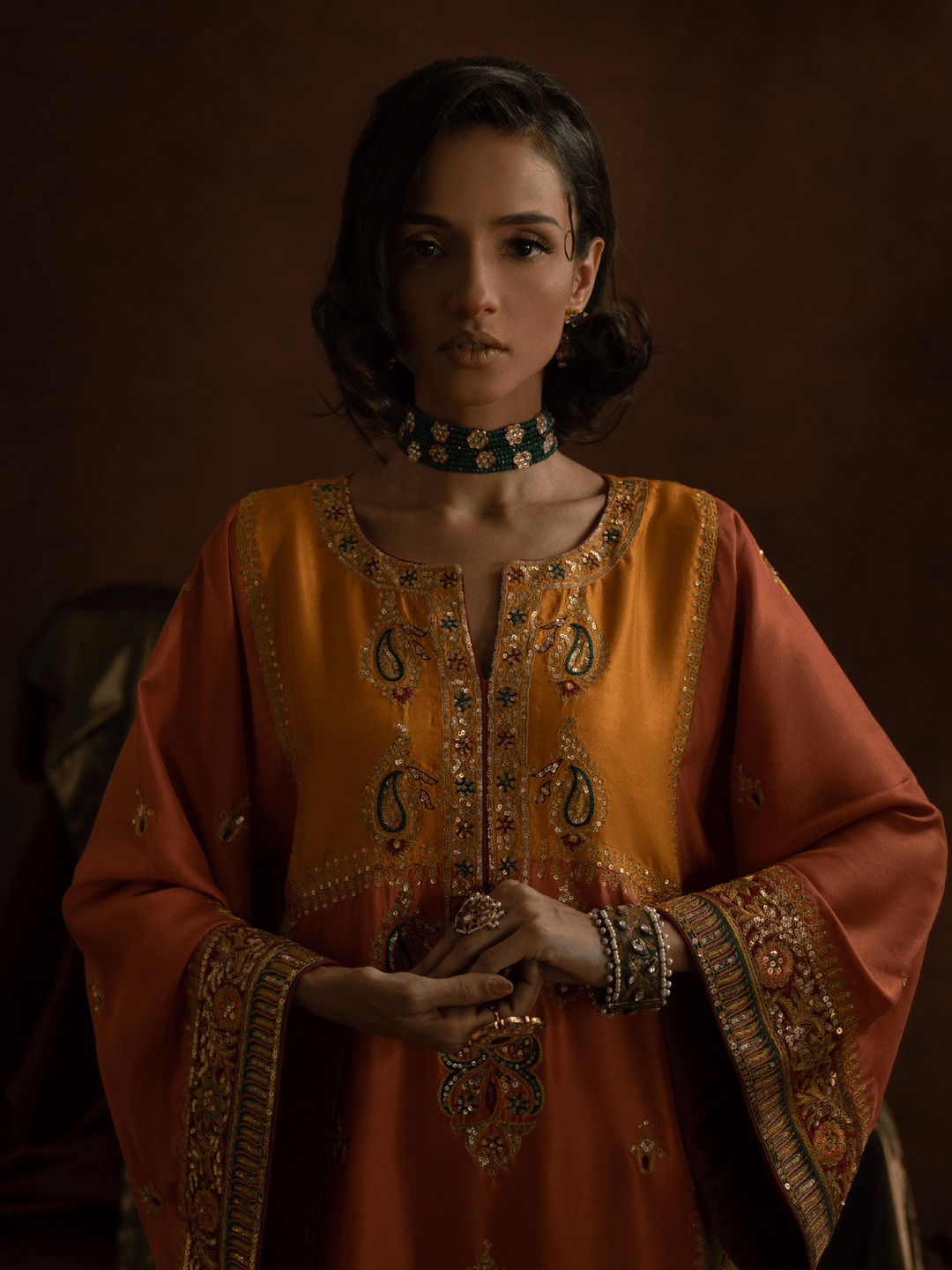 Sanam Chaudhri Jahanray Brown 2 Piece
