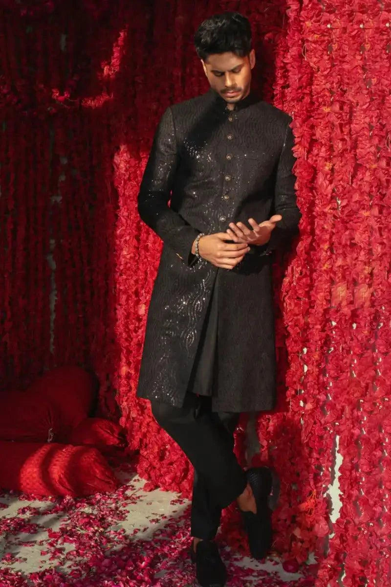 Deepak & Fahad - SHAHZOR - Black - 3 Piece