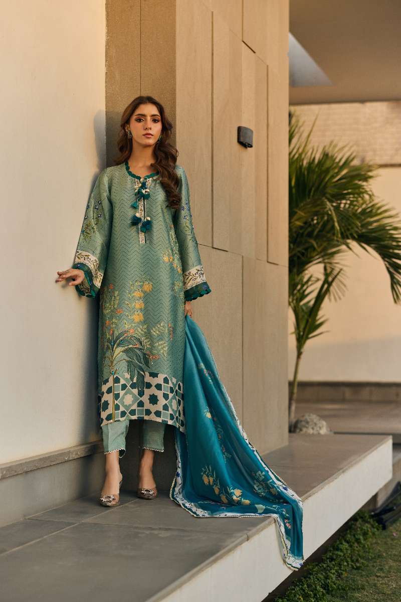 Deepak Perwani - Azura Silk Suit For Women - 3 Piece