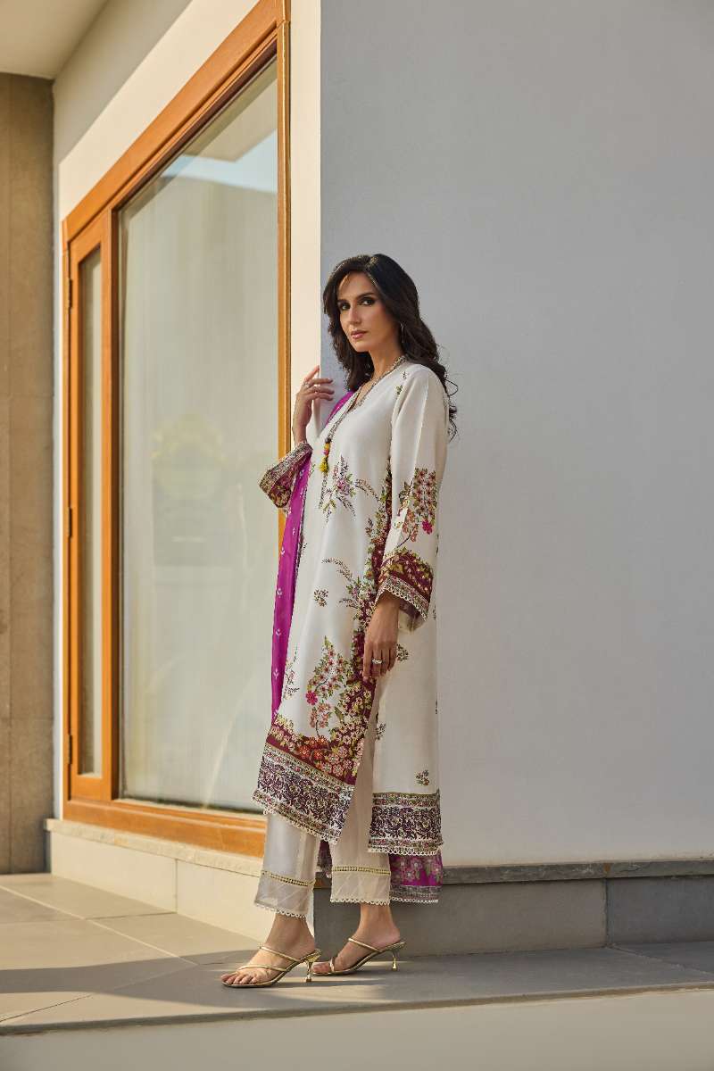 Deepak Perwani - Florent Silk Suit For Women - 3 Piece