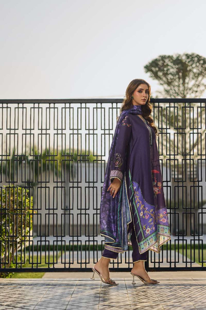 Deepak Perwani - Glory Silk Suit For Women - 3 Piece