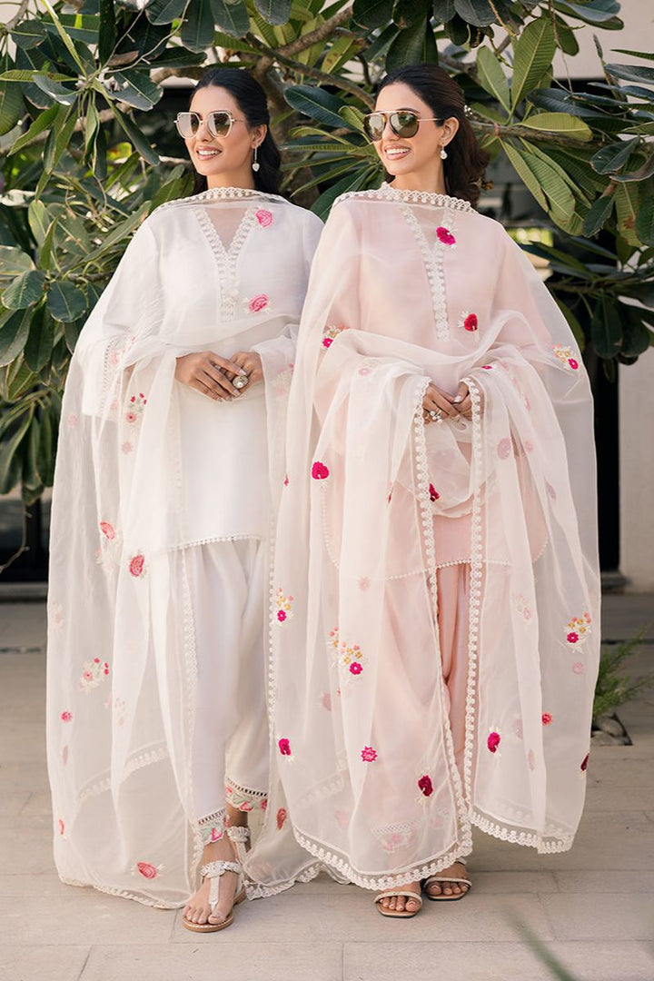 Deepak Perwani - Kut317 - Shisha Silk - Ethereal Ivory For Women - 2 Piece