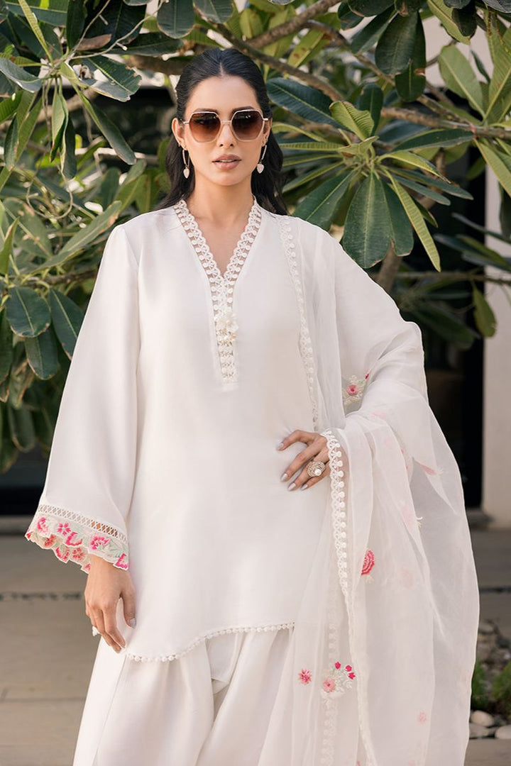 Deepak Perwani - Kut317 - Shisha Silk - Ethereal Ivory For Women - 2 Piece