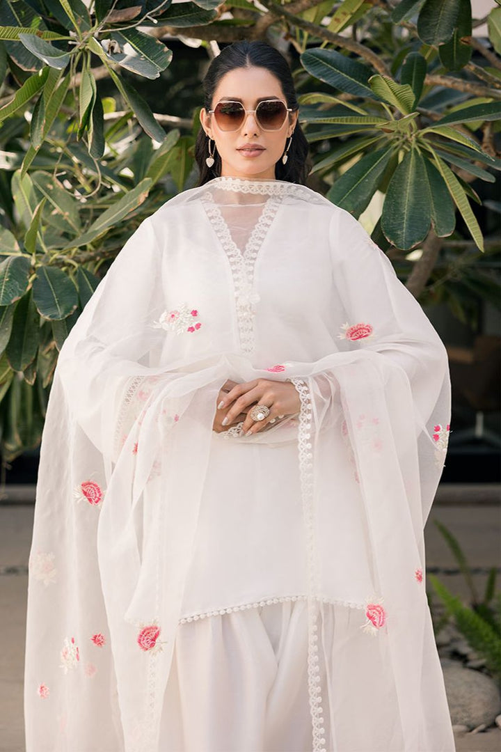 Deepak Perwani - Kut317 - Shisha Silk - Ethereal Ivory For Women - 2 Piece