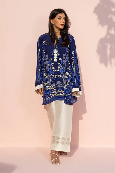 Sania Maskatiya - Deliya Crepe & Raw Silk Suit For Women - Ivory - 2 Piece