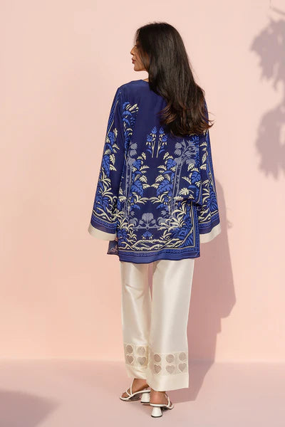 Sania Maskatiya - Deliya Crepe & Raw Silk Suit For Women - Ivory - 2 Piece