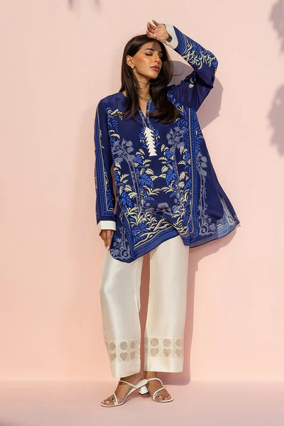 Sania Maskatiya - Deliya Crepe & Raw Silk Suit For Women - Ivory - 2 Piece