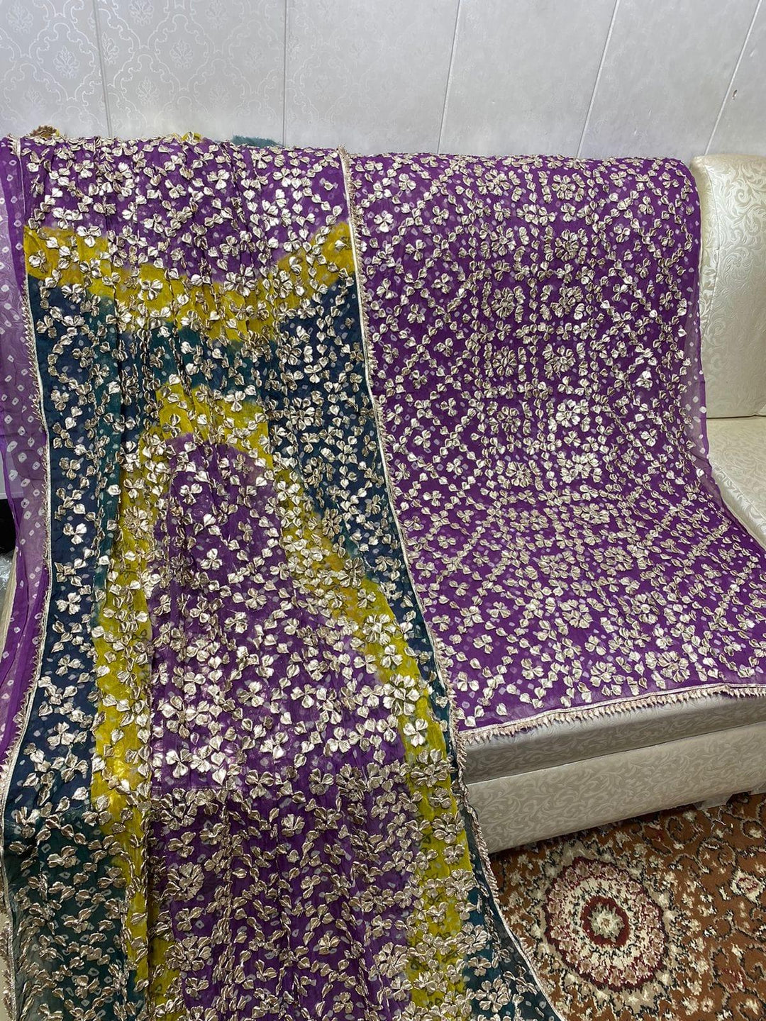 Designs By Amina - Chiffon Heavy Gota Jaal Chundri 2 Piece - 06
