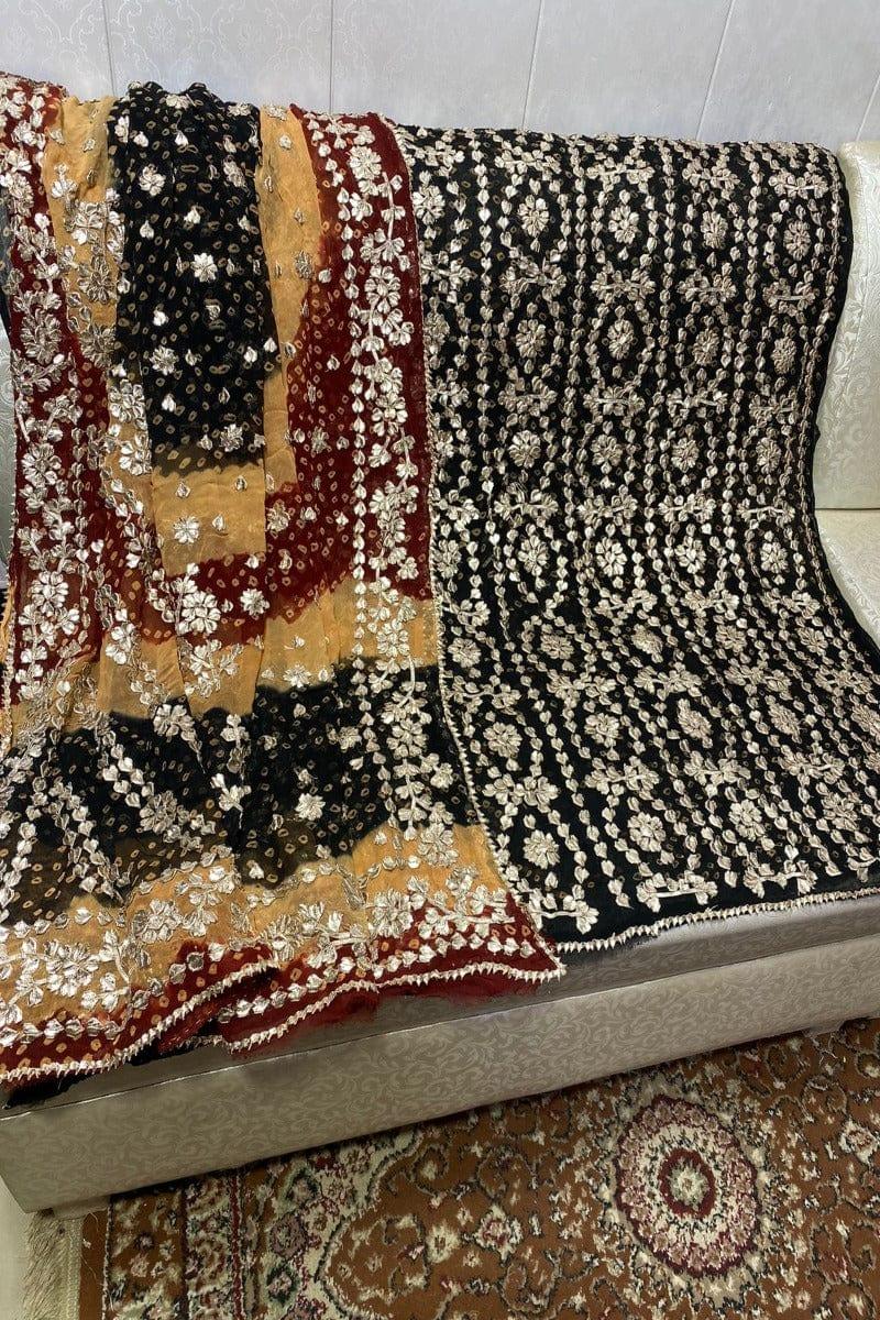 Designs By Amina - Chiffon Heavy Gota Jaal Chundri 2 Piece - 07