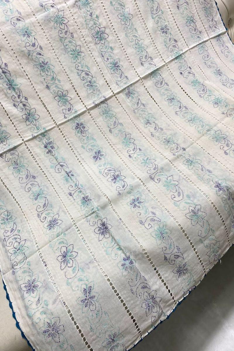 Designs By Amina - Hand Embroidered Thread Work Dupatta - 21