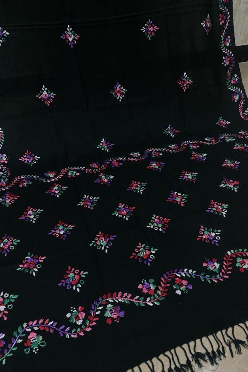 Designs By Amina - Hand worked - wool shawl - 3