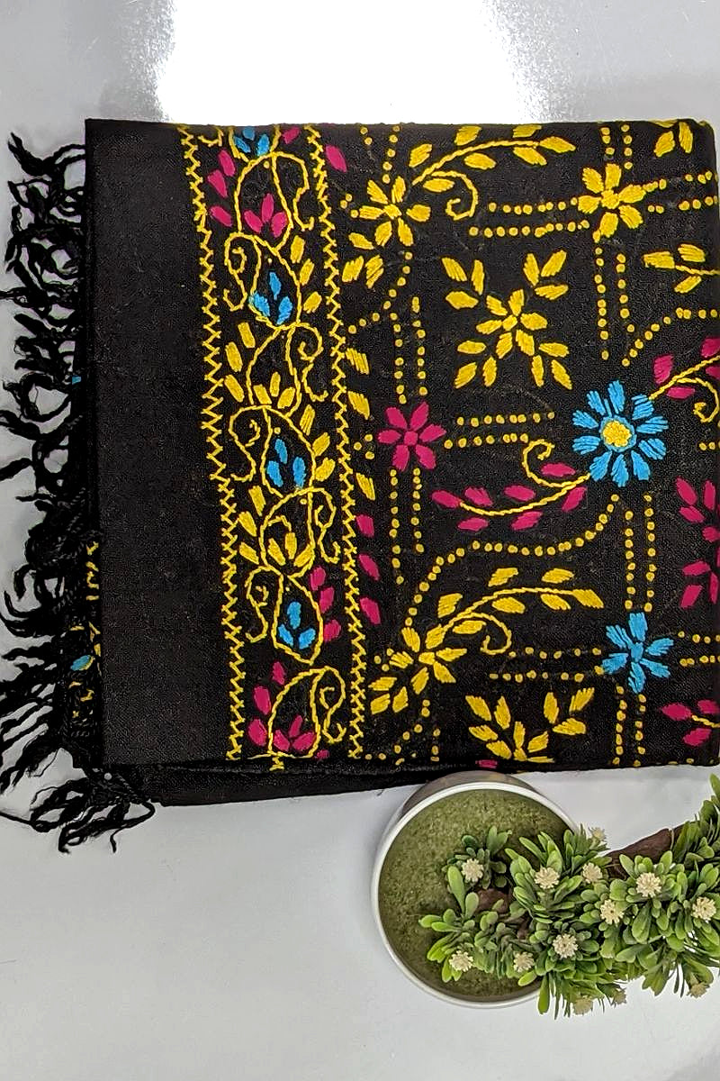 Designs by Amina - Hand Work - Wool - Shawl - 1 Piece - 0007