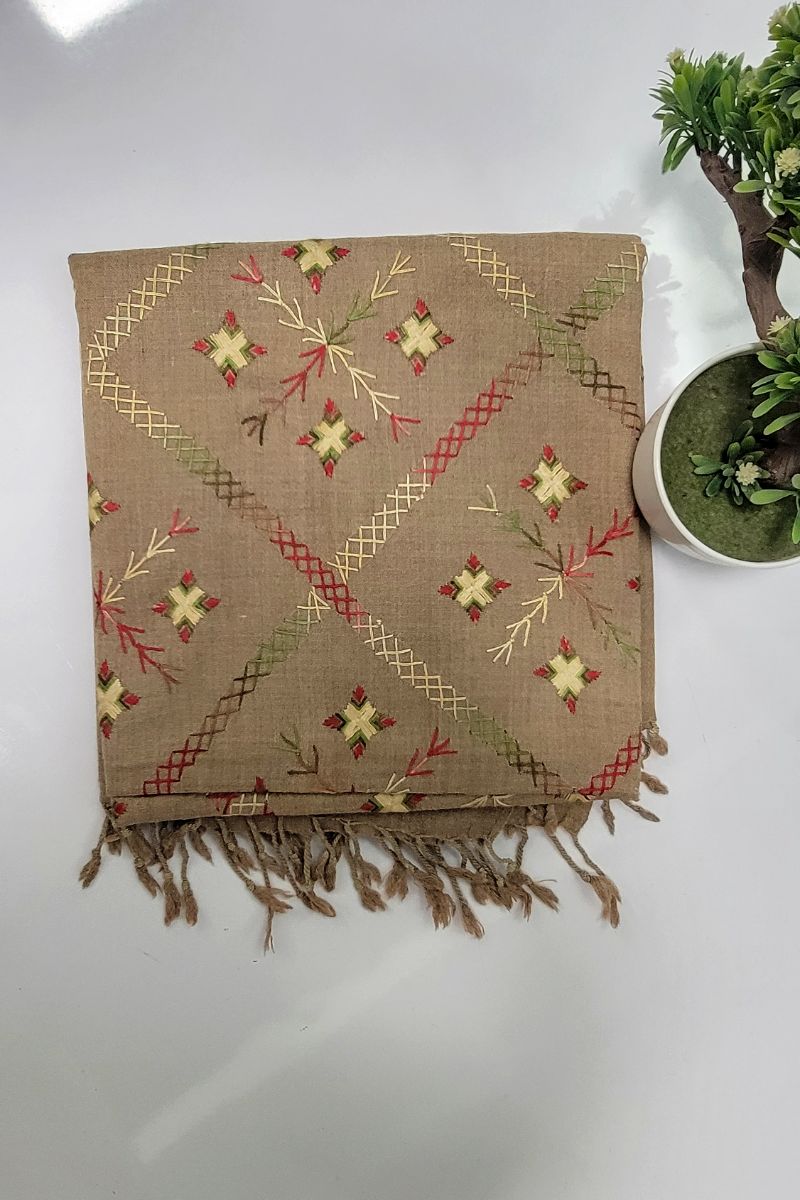 Designs by Amina - Hand Work - Wool - Shawl - 1 Piece - 0027
