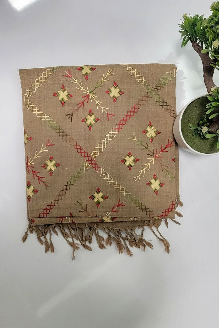 Designs by Amina - Hand Work - Wool - Shawl - 1 Piece - 0027