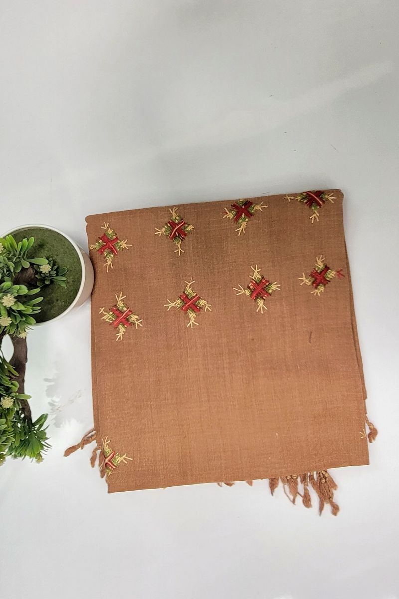 Designs by Amina - Hand Work - Wool - Shawl - 1 Piece - 0028