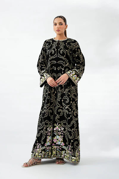 Sania Maskatiya - Dove Velvet Suit For Women - Ebony 1 Piece