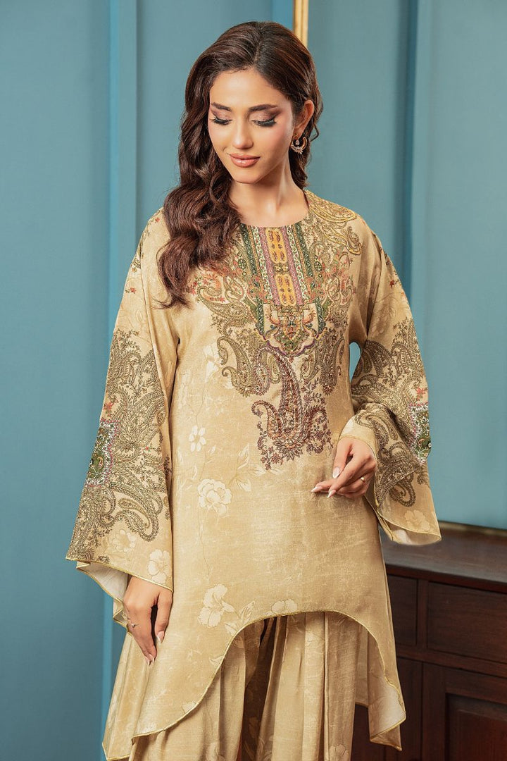 Shamaeel - ECK-31 - Beige - Crepe - 2 Piece