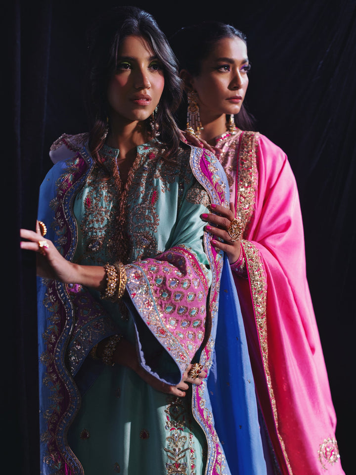 Sanam Chaudhri LAMAAN Blue 2 Piece