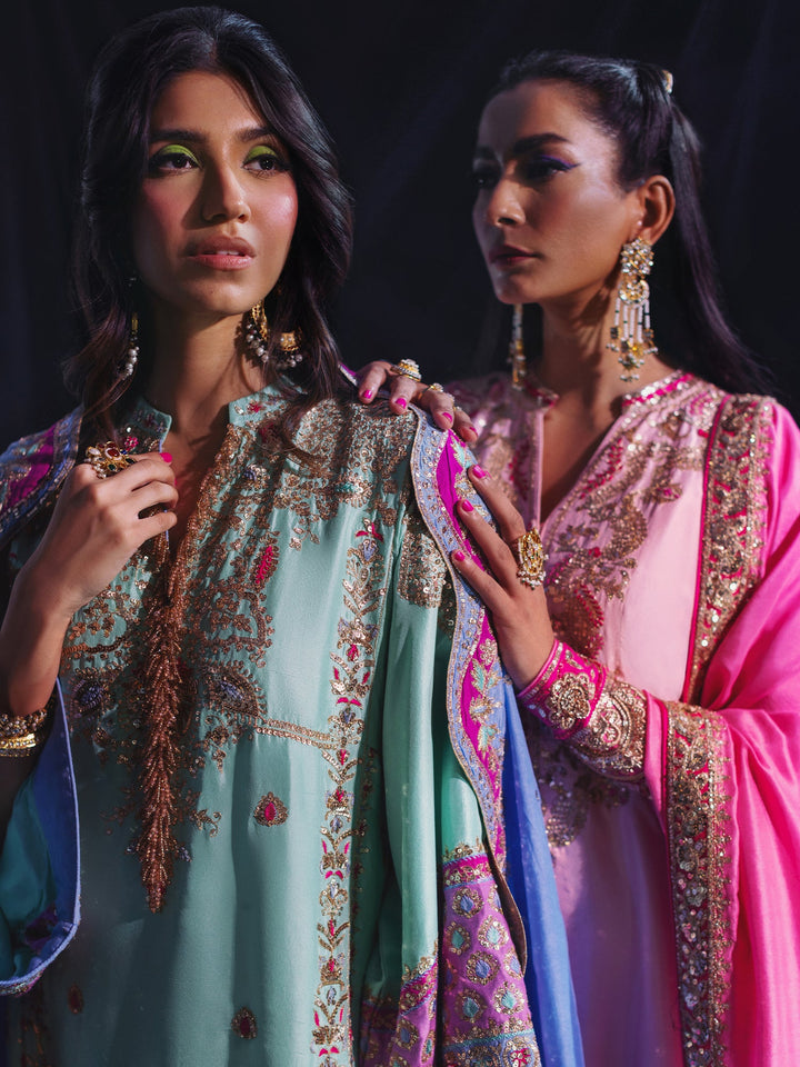 Sanam Chaudhri LAMAAN Blue 2 Piece