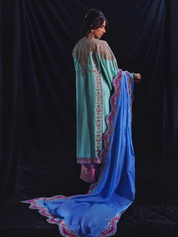Sanam Chaudhri LAMAAN Blue 2 Piece