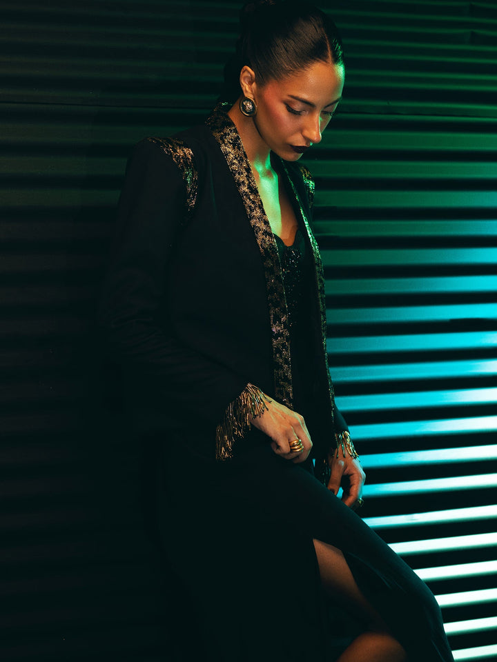 Sanam Chaudhri Metis Jacket Black 1 Piece
