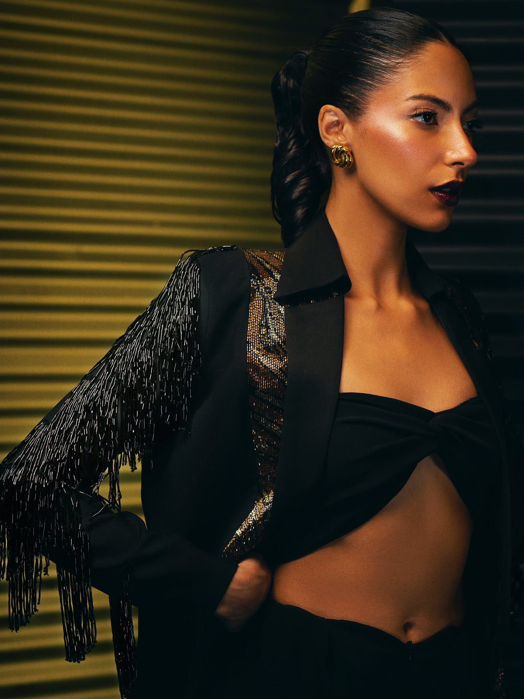 Sanam Chaudhri Gemma Jacket Black 1 Piece