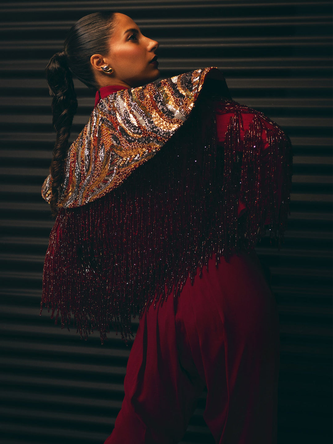 Sanam Chaudhri Scarletta Jacket nan 1 Piece