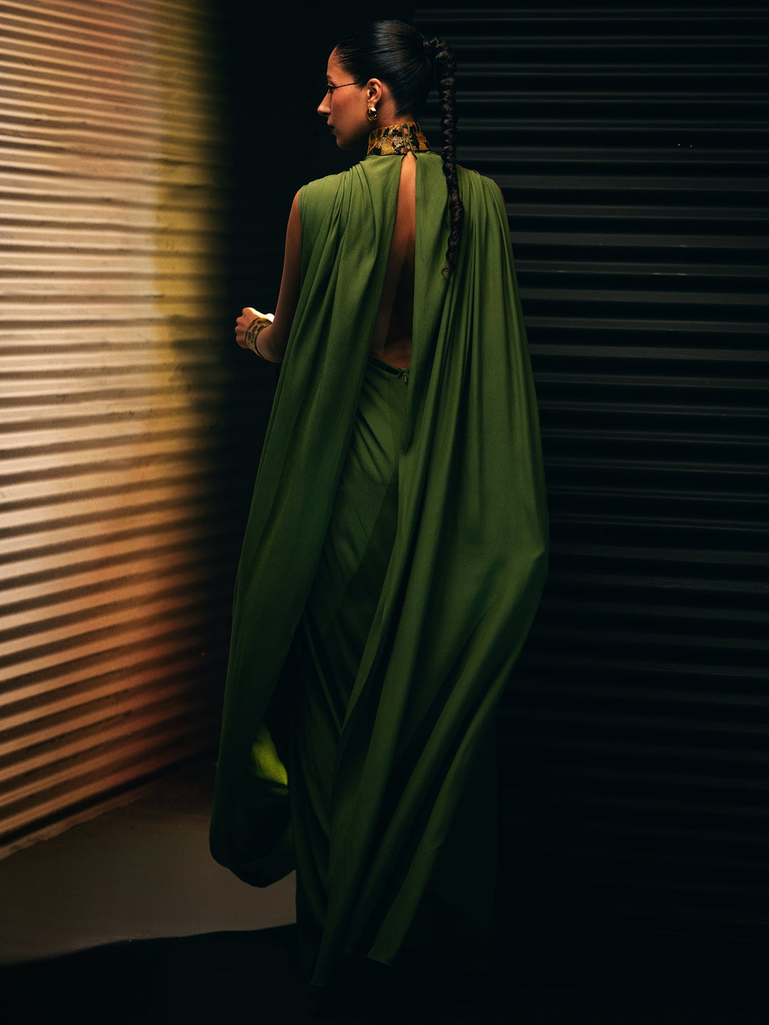Sanam Chaudhri Hathor Green 1 Piece