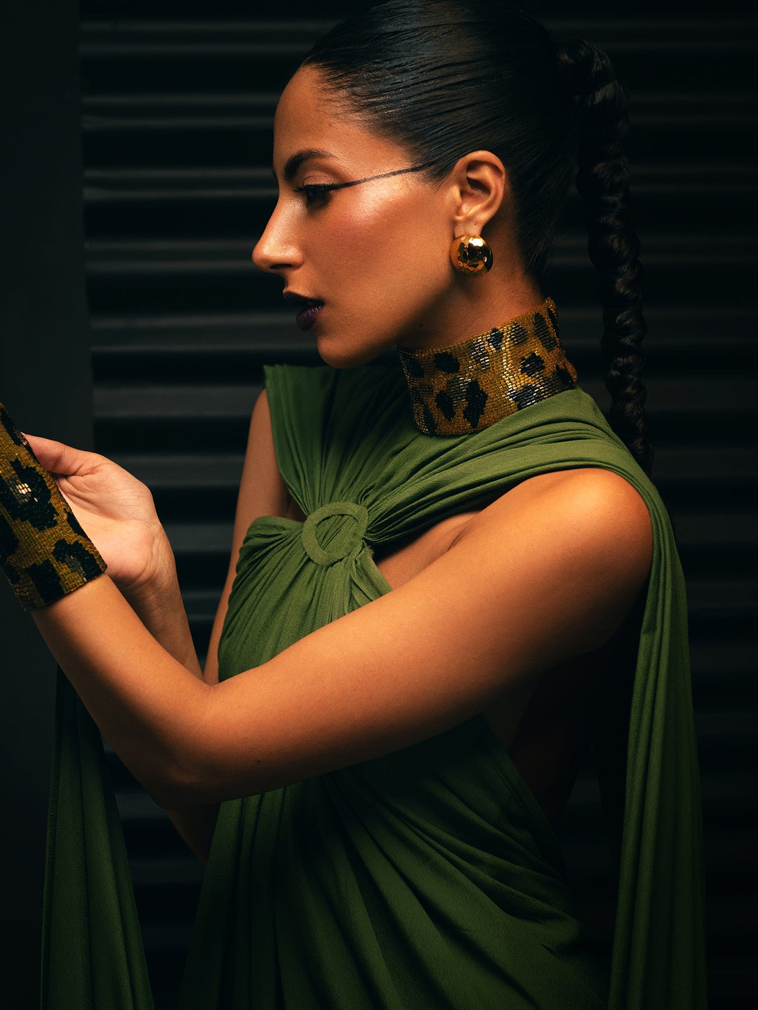Sanam Chaudhri Hathor Green 1 Piece