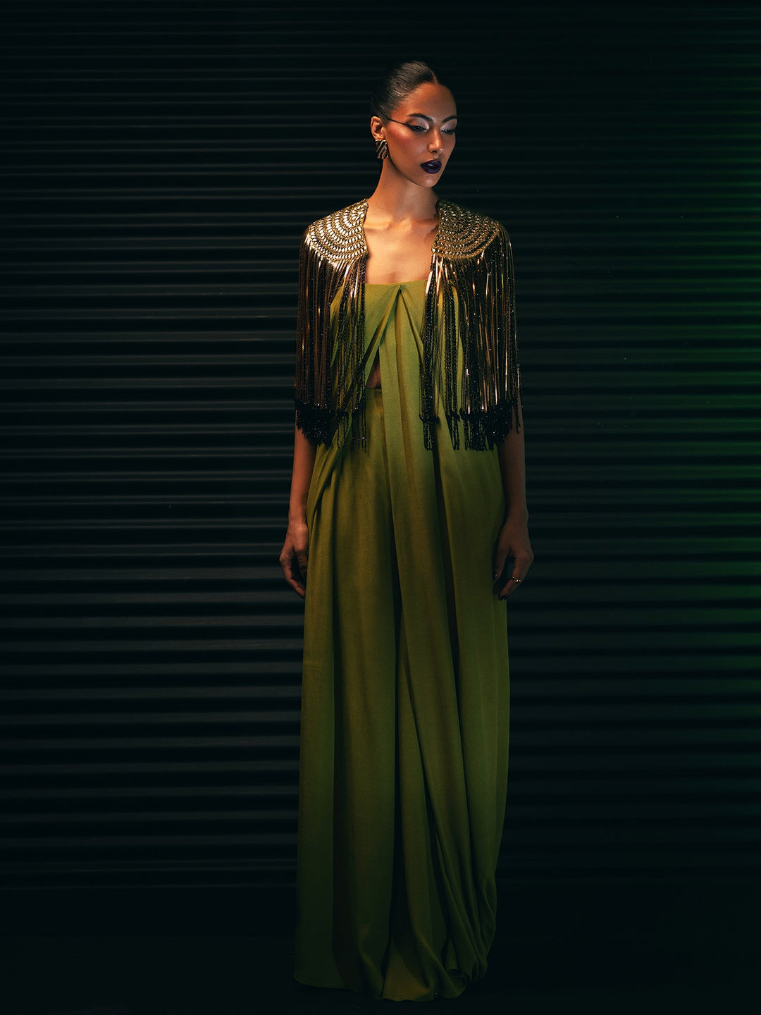 Sanam Chaudhri Demeter Green 1 Piece