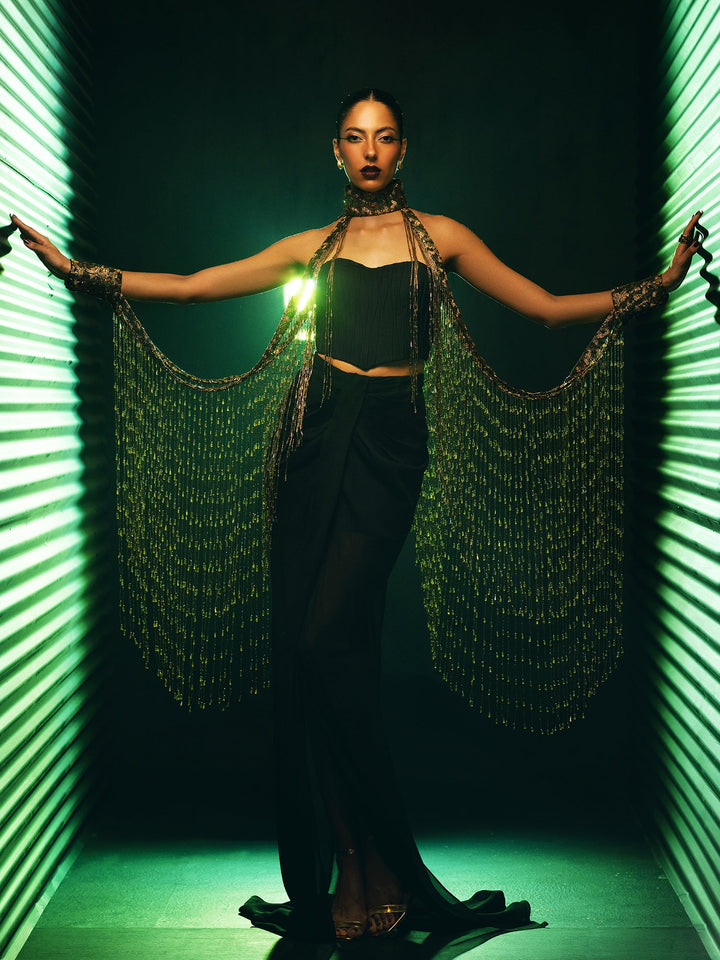 Sanam Chaudhri Cypris Black 1 Piece