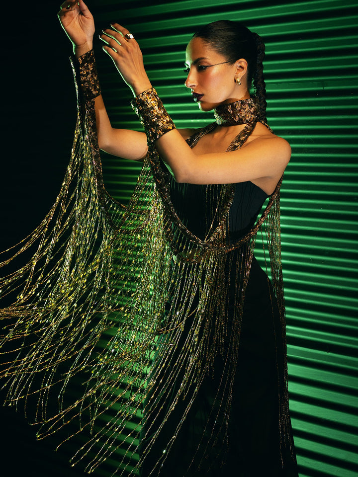 Sanam Chaudhri Cypris Black 1 Piece