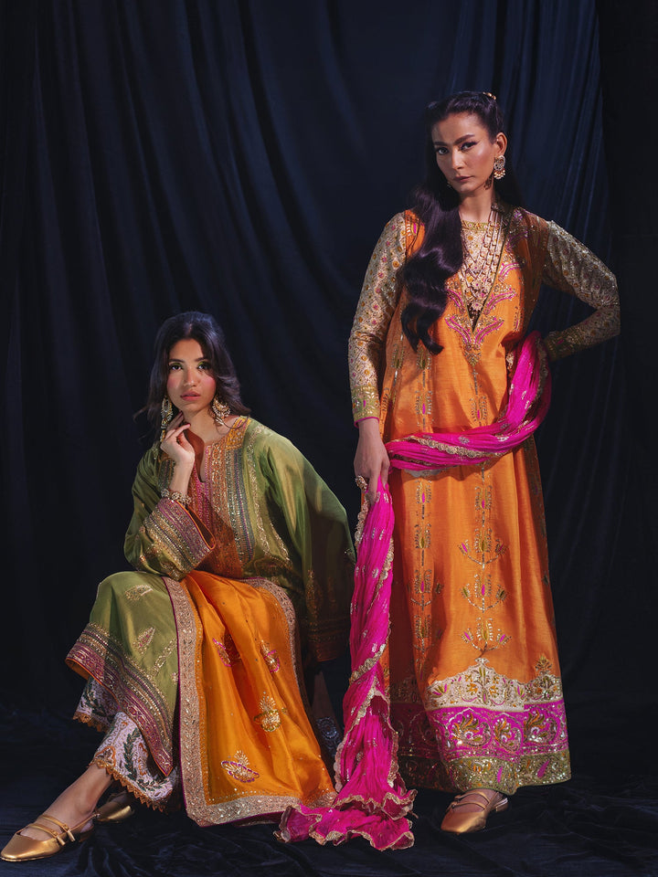 Sanam Chaudhri MINYA Orange 1 Piece