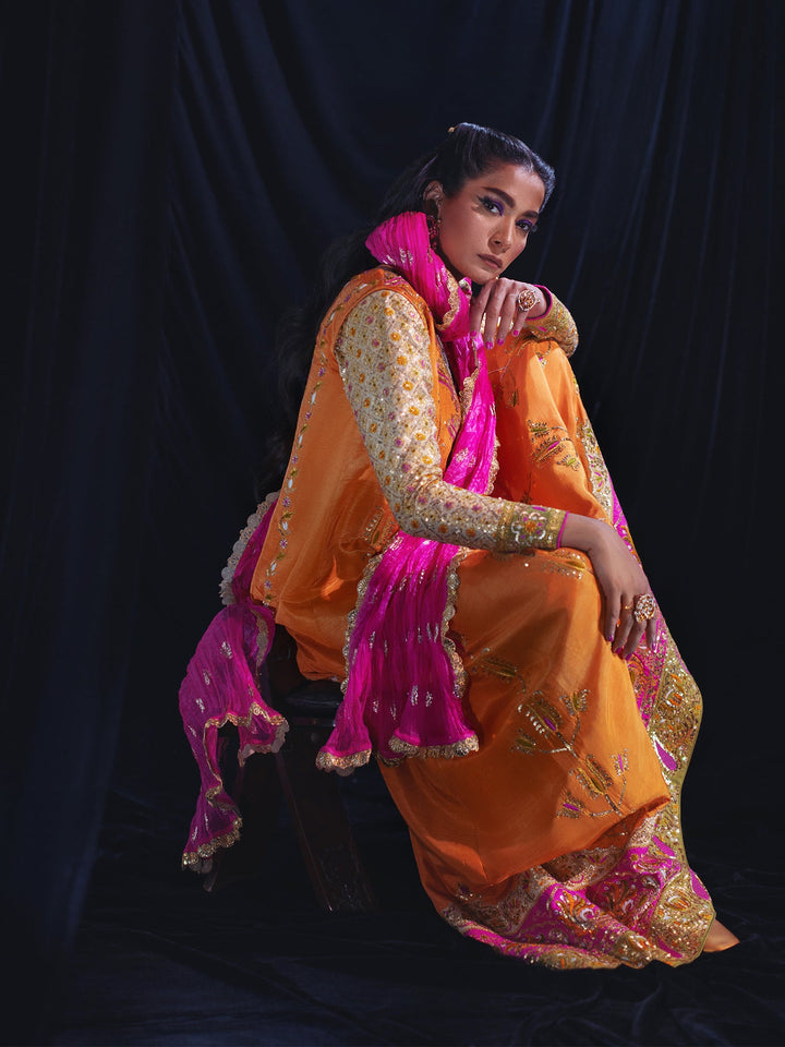 Sanam Chaudhri MINYA Orange 1 Piece