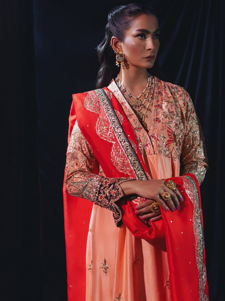 Sanam Chaudhri ZAIRA Orange 2 Piece