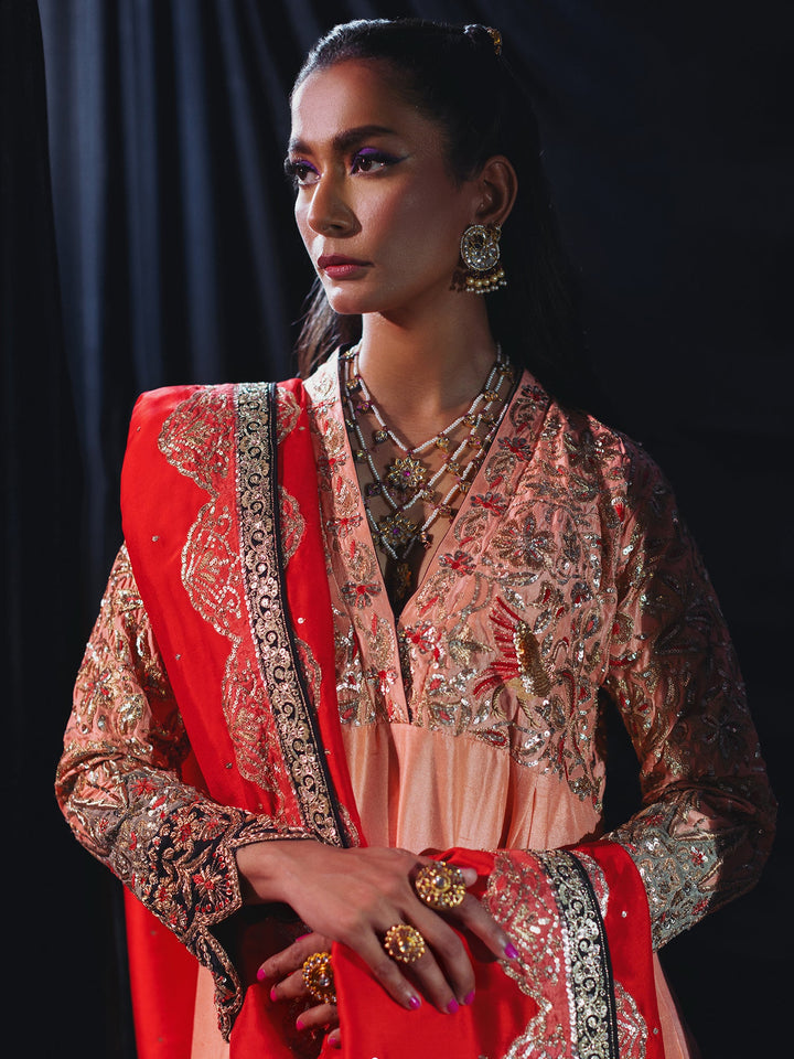 Sanam Chaudhri ZAIRA Orange 2 Piece