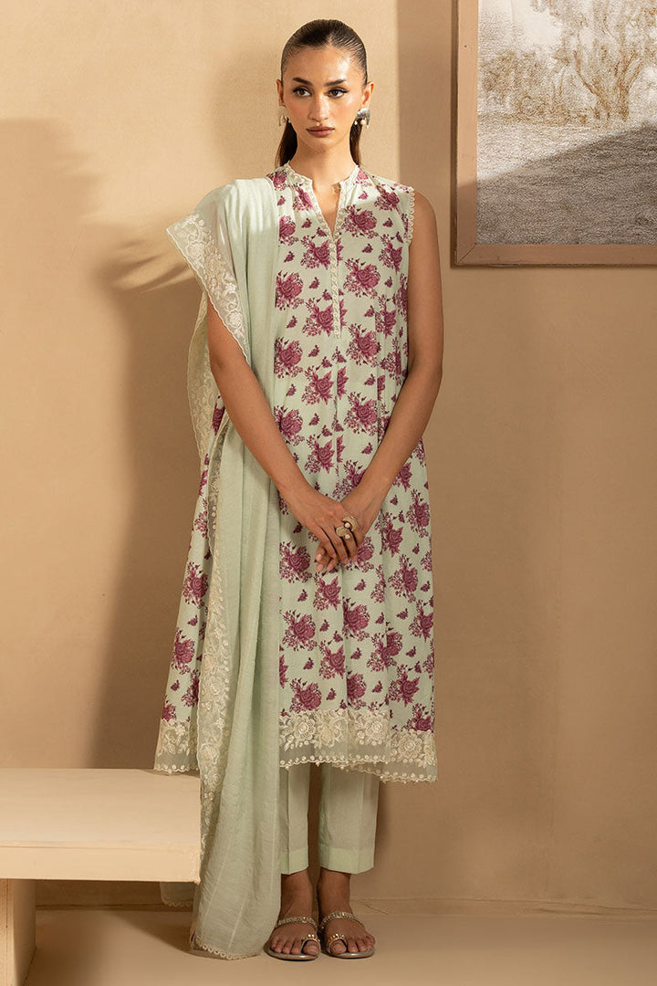 Cross Stitch - PISTACHIO DUST - Lawn - 3 Piece - Unstitched