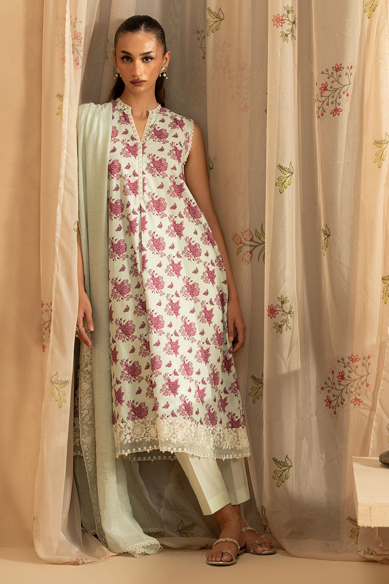 Cross Stitch - PISTACHIO DUST - Lawn - 3 Piece - Unstitched