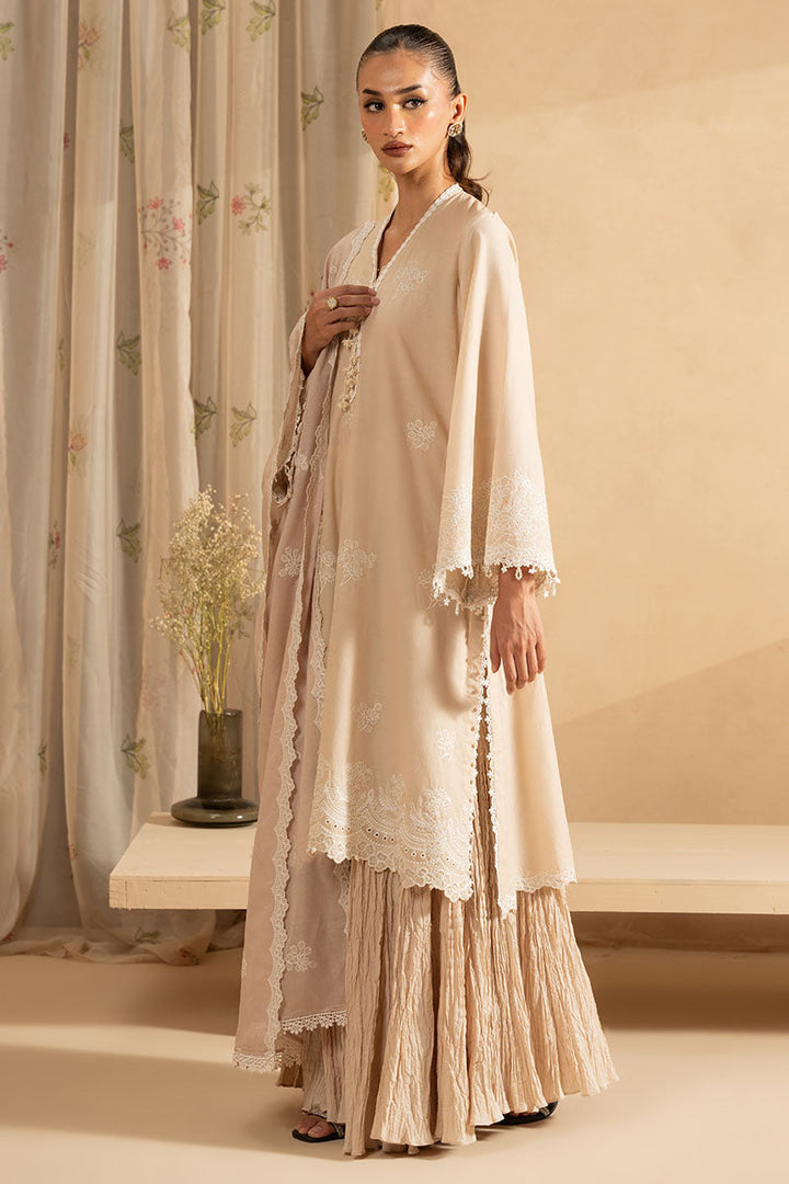 Cross Stitch - MOONLIT BEIGE - Lawn - 3 Piece - Unstitched