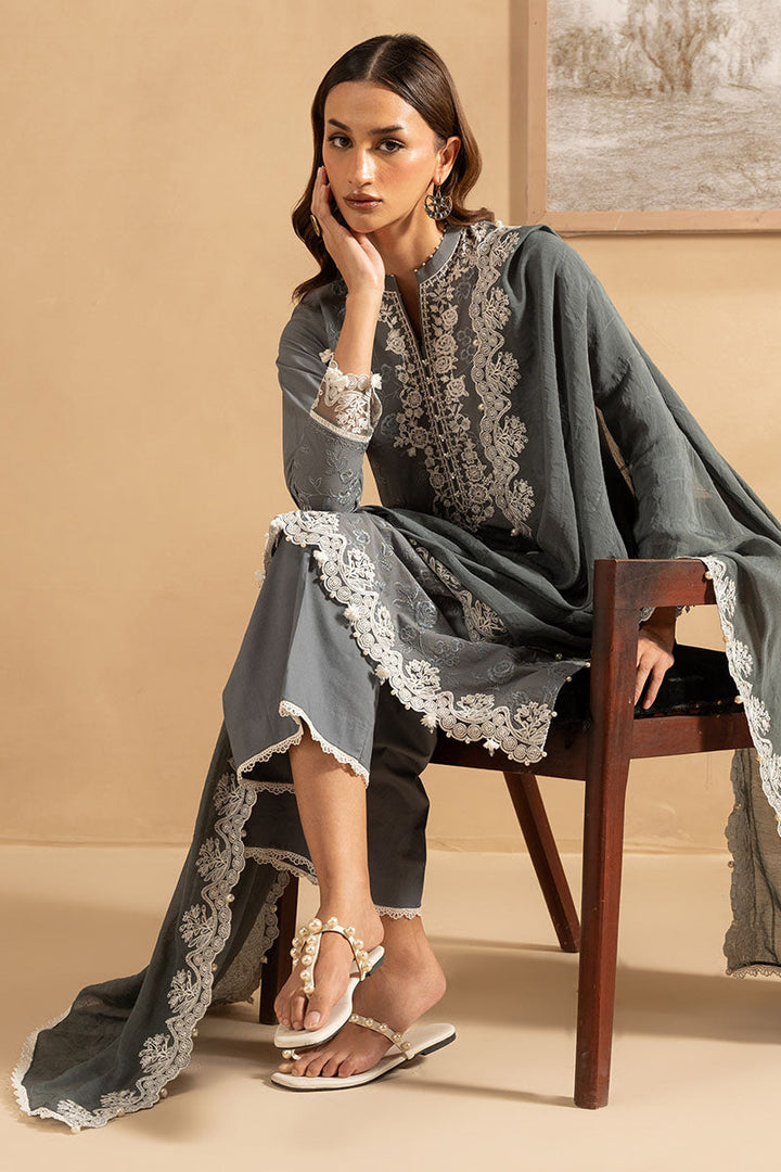 Cross Stitch - SOFT GRAPHITE - Lawn - 3 Piece - Unstitched