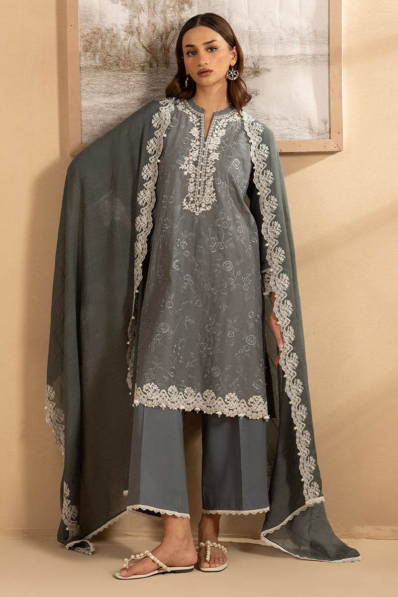 Cross Stitch - SOFT GRAPHITE - Lawn - 3 Piece - Unstitched