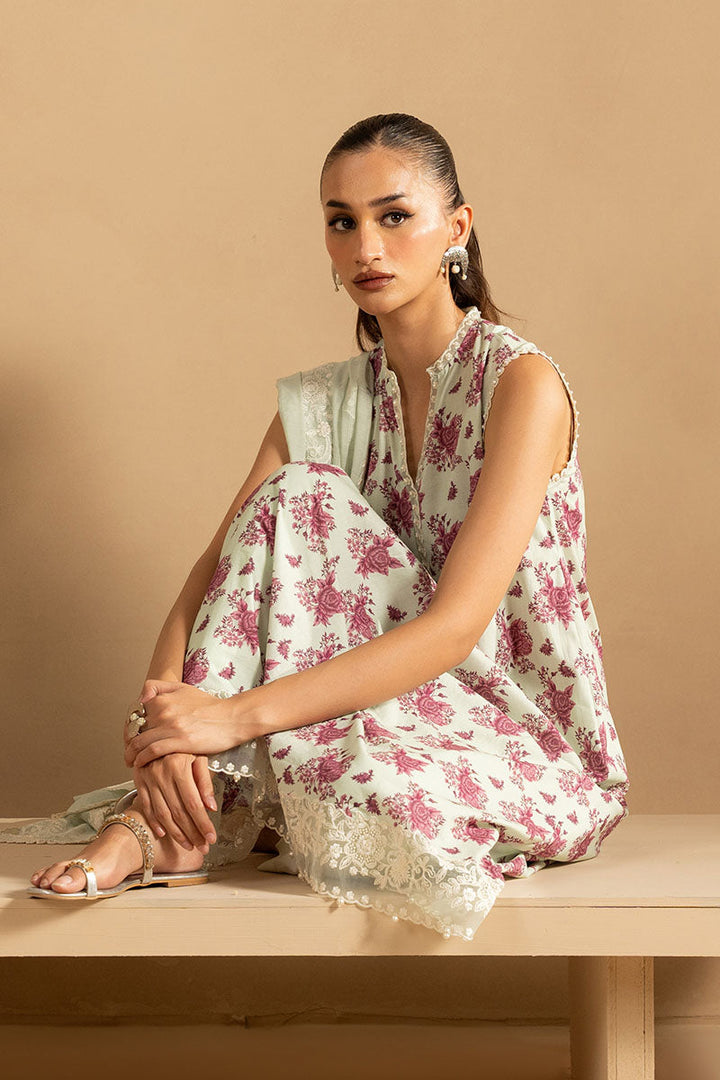 Cross Stitch - PISTACHIO DUST - Lawn - 3 Piece - Unstitched