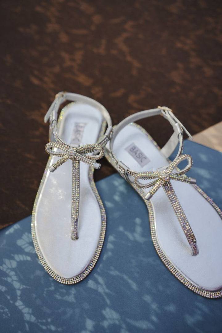 Basic by Chapter 13 - Fancy Sandals | Starlight Bow - Silver - 19108