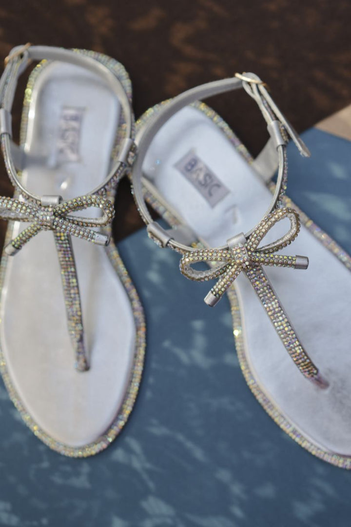 Basic by Chapter 13 - Fancy Sandals | Starlight Bow - Silver - 19108