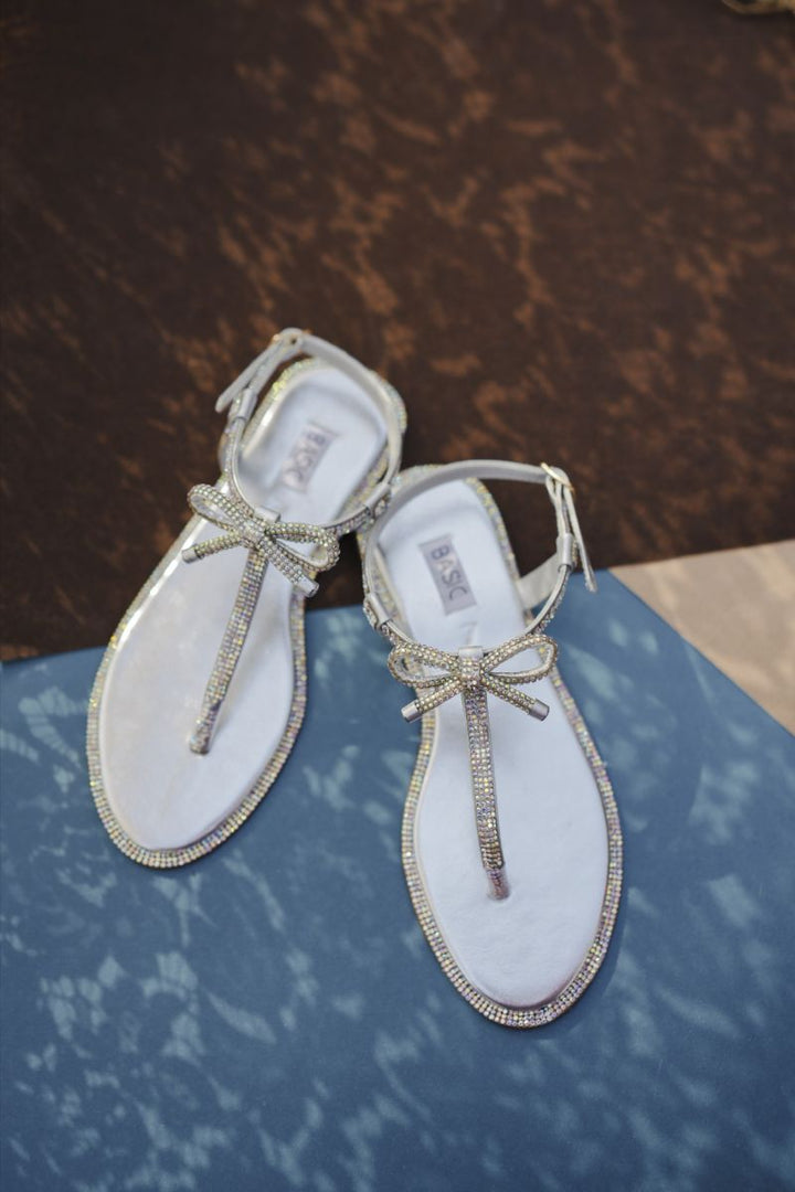 Basic by Chapter 13 - Fancy Sandals | Starlight Bow - Silver - 19108