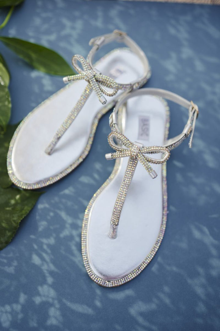 Basic by Chapter 13 - Fancy Sandals | Starlight Bow - Silver - 19108