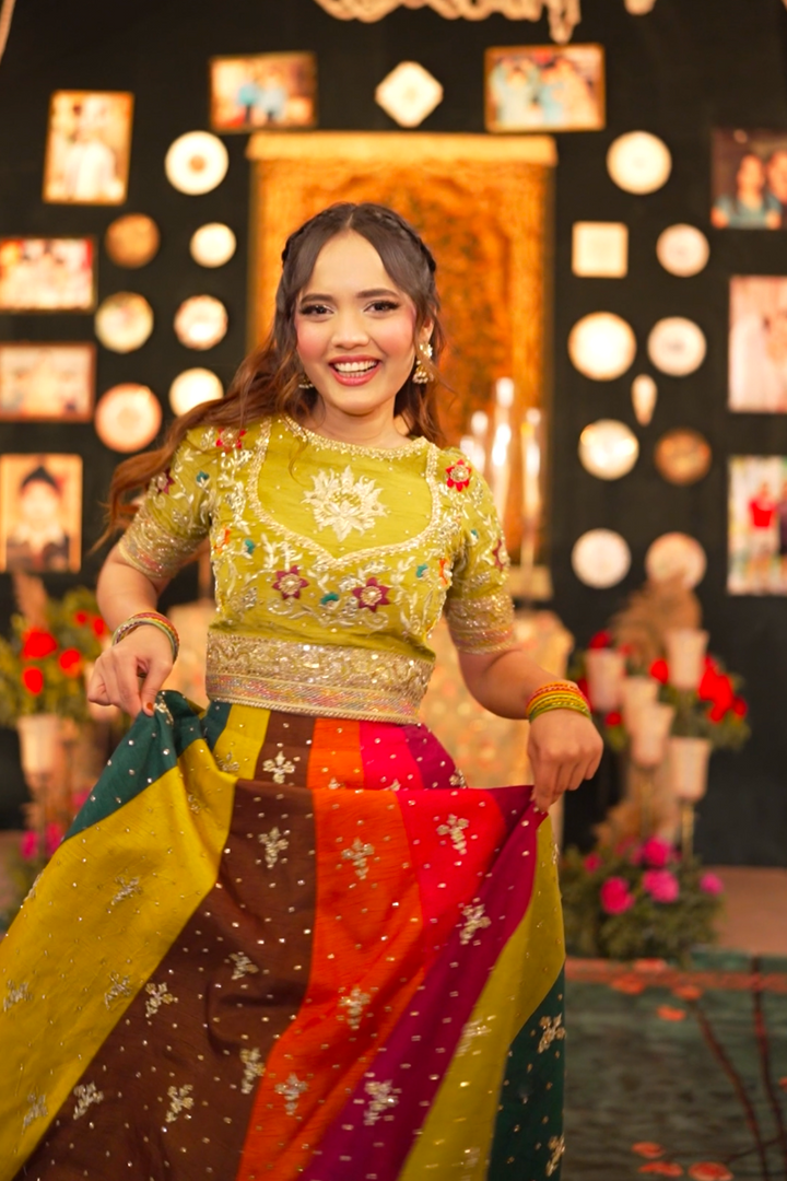 Fatima Faisal from Sistrology in Anayra Amal - Dastak - Multi Color - Korean Silk & Organza - 3 Piece