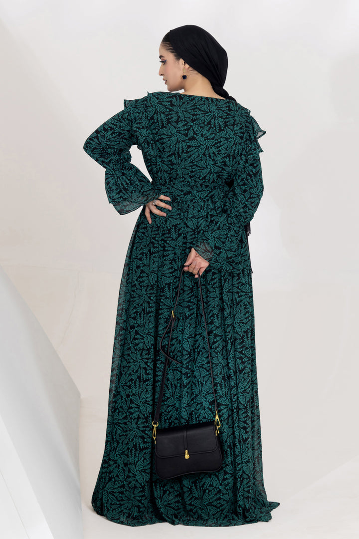 Malbus - Fern - Chiffon - Black - 1 Piece