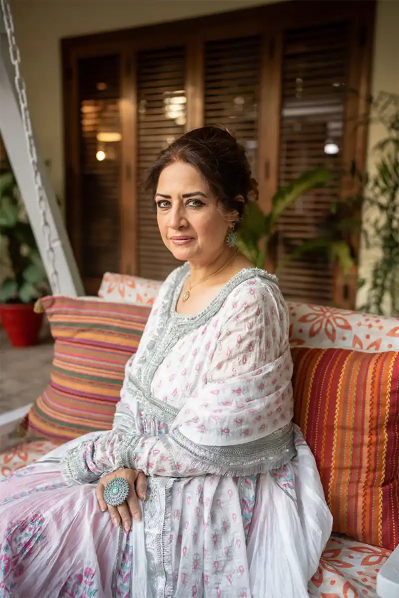 Pinktree - Attiqa Oddo - Flora - White - Handwoven Muslin