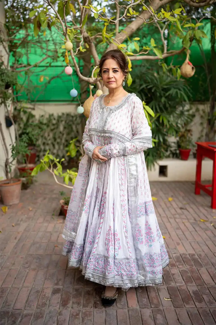 Pinktree - Attiqa Oddo - Flora - White - Handwoven Muslin